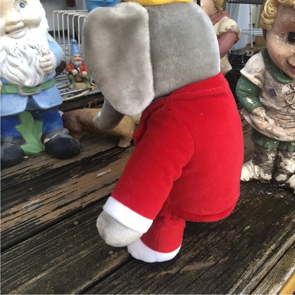 Gund Babar Elephant King Macys Plush Red 1988 Stuffed Animal 15” Vintage 80s - Picture 6 of 9